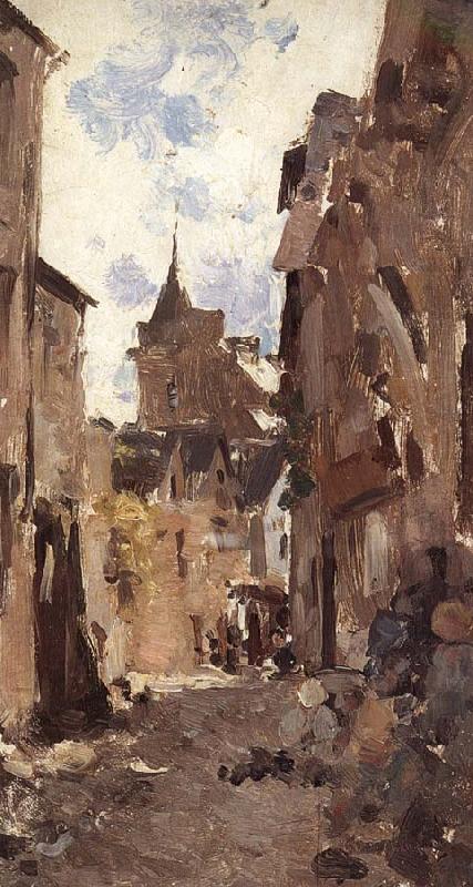 Street in Vitre, Nicolae Grigorescu